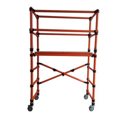 Dobra cena. Anodized Aluminium Scaffold Tower Easy Assembling Portable Lightweight Durable Platform for Construction Maintenance and Industrial w Internecie