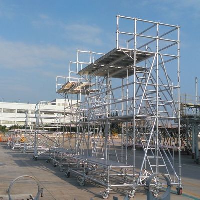 Dobra cena. Łatwość aluminium rusztowania wieża 2-50m wysokość dla platform dostępu przemysłu lotniczego w Internecie