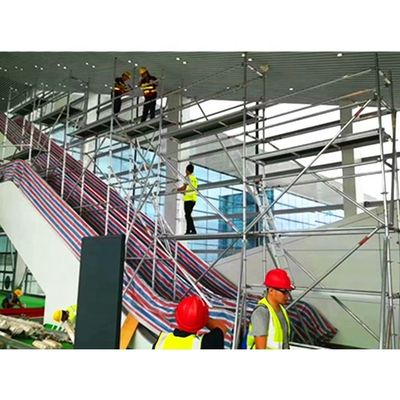 Dobra cena. CE Mobile Scaffold Tower, Aluminiowa wieża dostępu do ruchomych schodów ruchomych w Internecie
