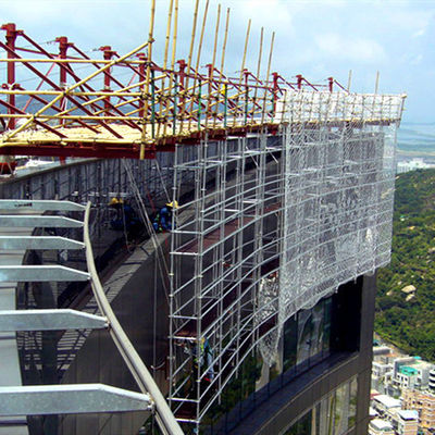 Dobra cena. 50.8mm Aluminium Ringlock Suspended Type Scaffolding dla projektu ściany zasłonowej w Internecie
