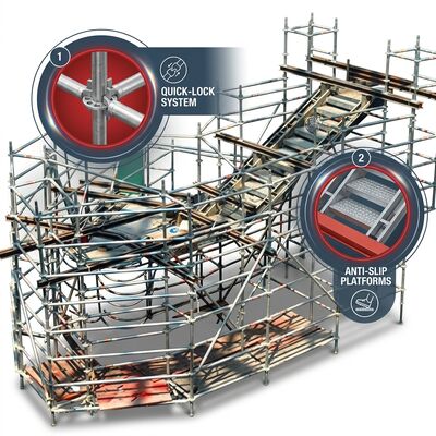 Dobra cena. Tradesman Pro Przenośna Aluminiowa Wieża Rusztowaniowa Kompatybilna z Transportem Vanem, Montaż Jednego Operatora, Poniżej 20 kg w Internecie